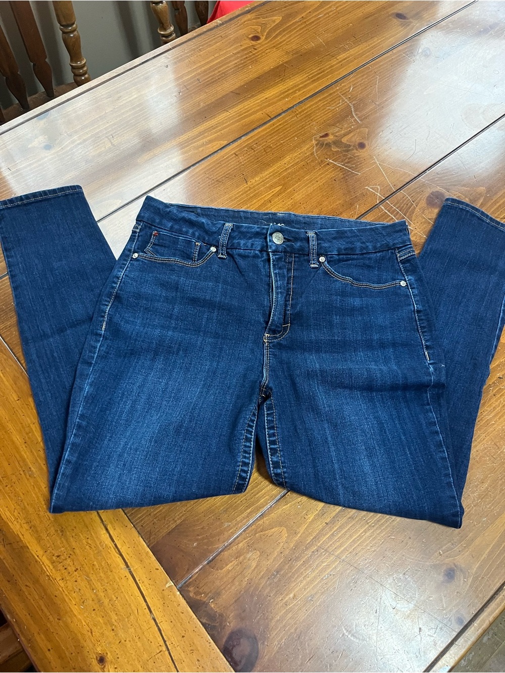 Seven7 Dark Wash High Rise Slim Fit Jeans Women's Size 16 EUC